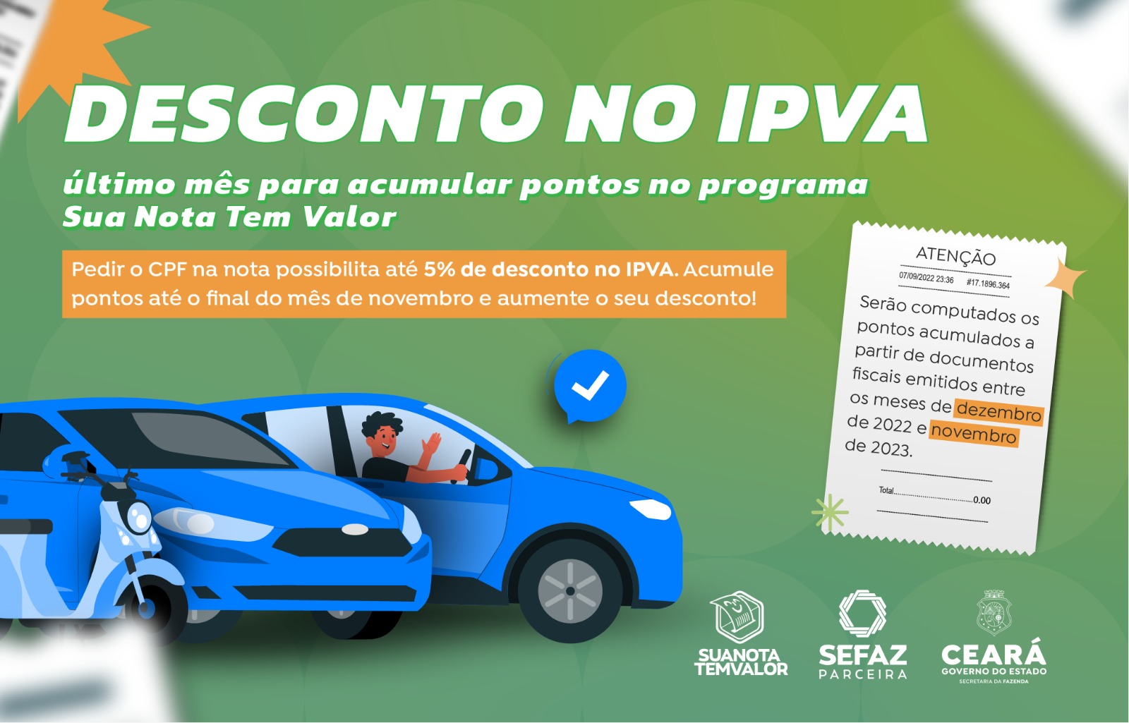 Sua Nota Tem Valor novembro é o último mês para participantes